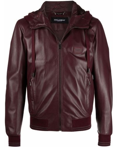 Dolce & Gabbana Zip-fastening Hooded Jacket - Red