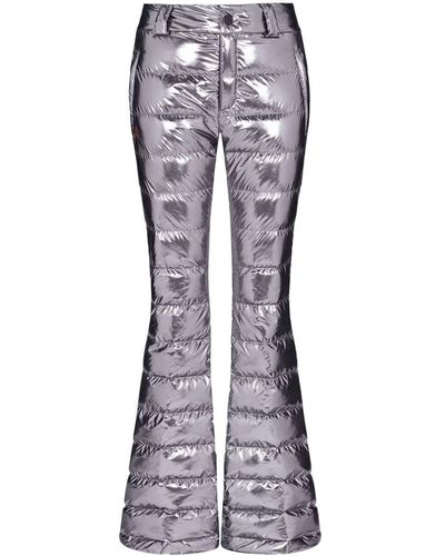 Perfect Moment Talia Metallic-finish Ski Trousers - White