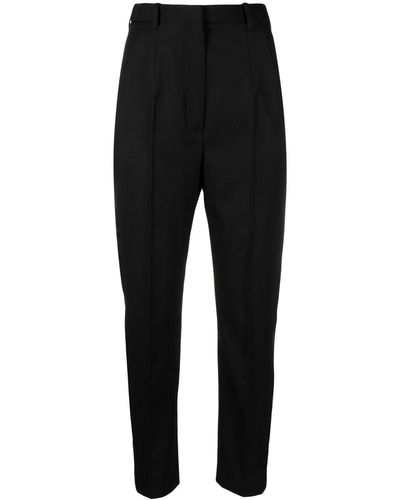 Alexander McQueen High-waist Tapered Pants - Black