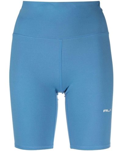RLX Ralph Lauren Culottes de ciclismo de talle alto - Azul