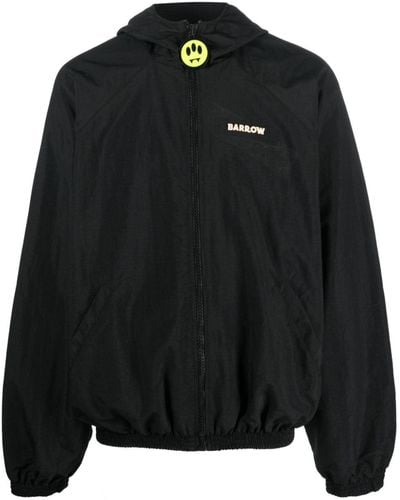 Barrow Logo-patch Hooded Jacket - Black