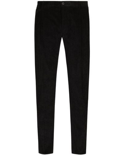 Dolce & Gabbana Ribfluwelen Pantalon - Zwart