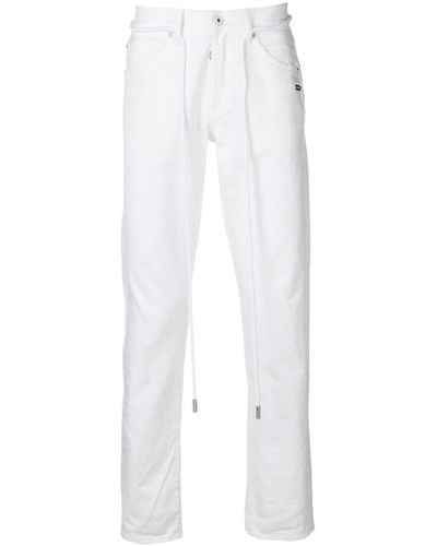 Off-White c/o Virgil Abloh Loose Fitted Jeans - Wit