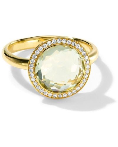 Ippolita 18kt Yellow Gold Diamond And Prasiolite Ring - Metallic