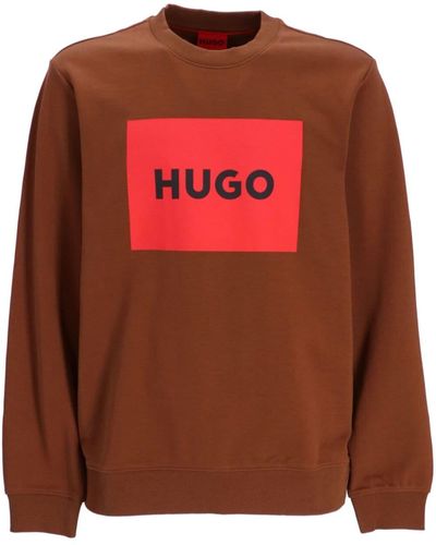 HUGO Duragol Cotton Sweatshirt - Orange