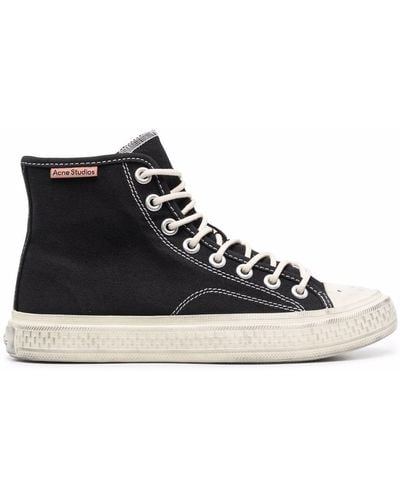 Acne Studios Ballow Tumbled High-top Sneakers - Black