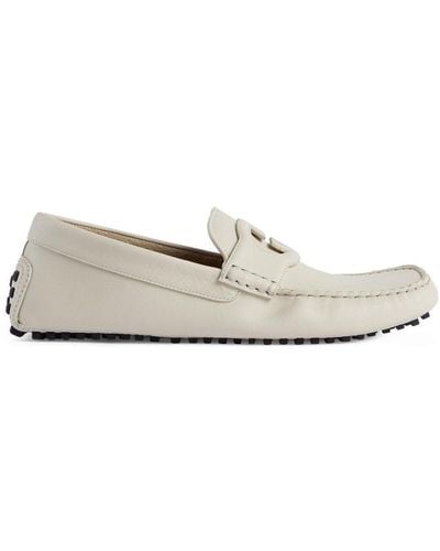 Gucci Loafers Met GG-logo - Wit
