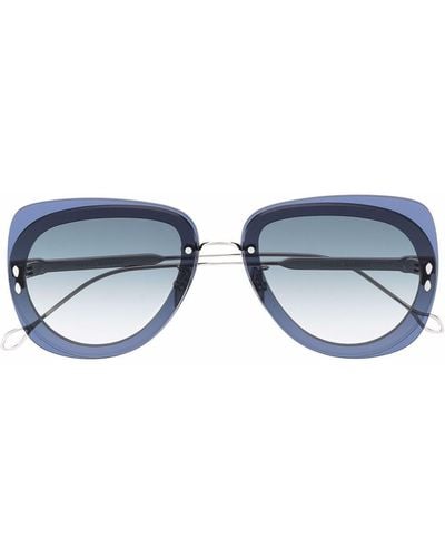Isabel Marant Square Tinted Sunglasses - Metallic