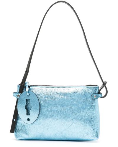Zanellato Tuka Cortina Leather Mini Bag - Blue