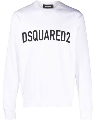 DSquared² Sweatshirt With Logo - White