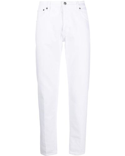 Dondup Mid-rise Straight-leg Jeans - White