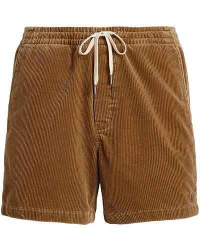 Polo Ralph Lauren Corduroy Drawstring Shorts - Brown