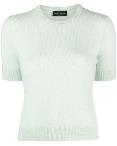 Roberto Collina T-shirt en maille à manches courtes - Vert