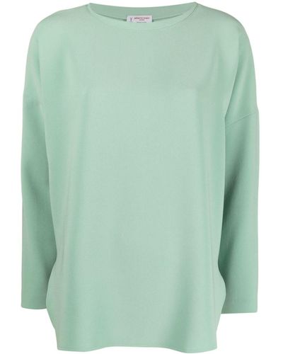 Alberto Biani Klassisches Sweatshirt - Grün