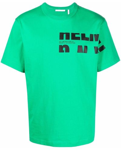 Helmut Lang ロゴ Tシャツ - グリーン