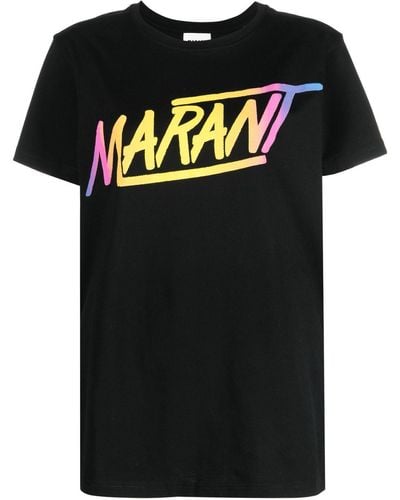 Isabel Marant T-shirt à logo imprimé - Noir