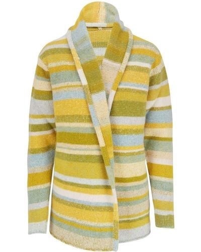 The Elder Statesman Cashmere Knitted Cardigan - Yellow
