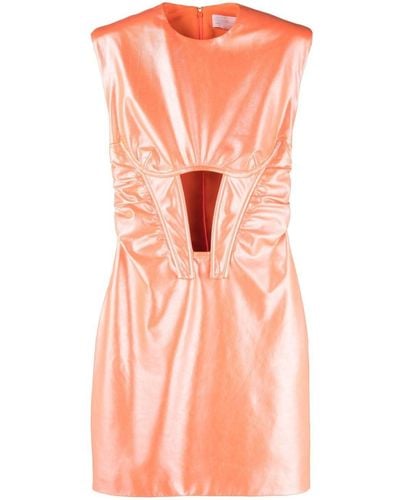 Genny Iriserende Midi-jurk - Roze
