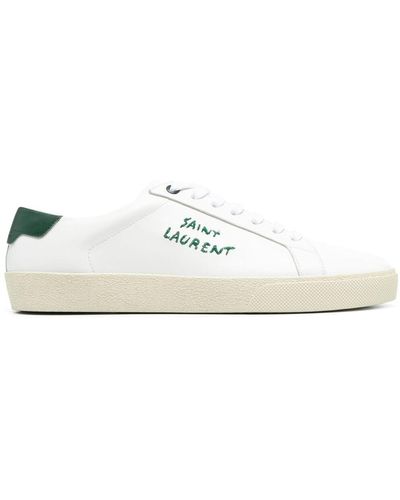Saint Laurent Sneakers mit Logo-Print - Weiß
