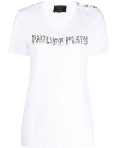 Philipp Plein Logo-embellished Short-sleeve T-shirt - White