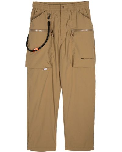 Izzue Straight-leg Cargo Trousers - Natural