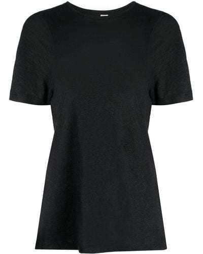 Totême T-shirt Met Ronde Hals - Zwart