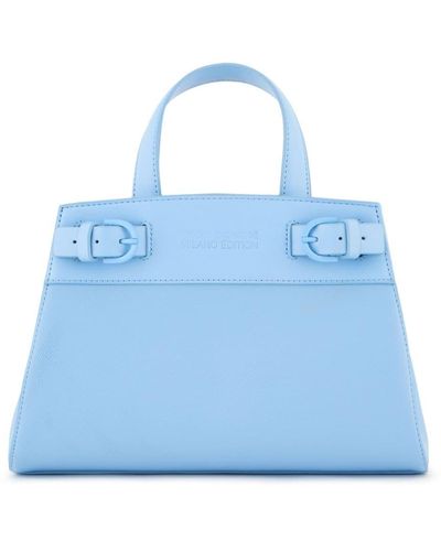 Armani Exchange Logo-debossed Tote Bag - Blue