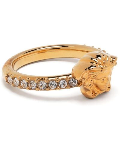 Versace Ring Verfraaid Met Kristal - Metallic