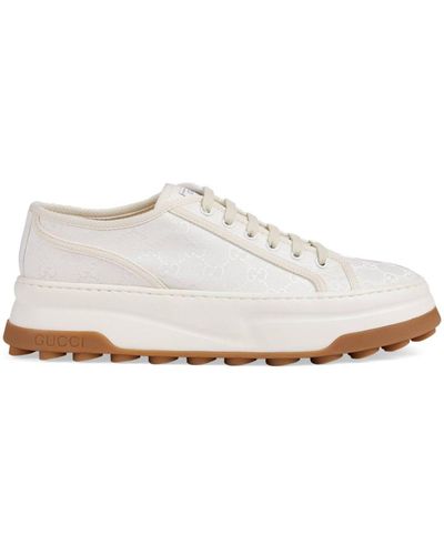 Gucci Sneakers mit GG - Weiß