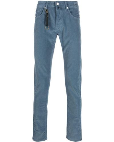 Incotex Tapered-leg Key-pendant Jeans - Blue