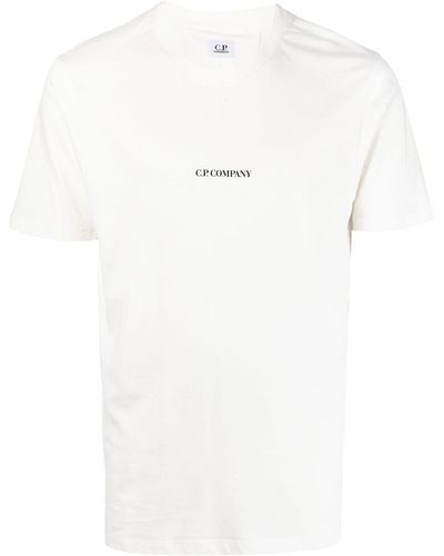 C.P. Company T-shirt à logo imprimé - Blanc
