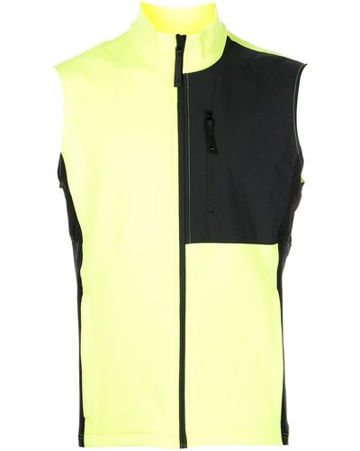 Aztech Mountain Fleece Zip-front Vest - Yellow