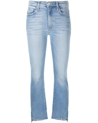Mother The Insider Cropped-Jeans - Blau