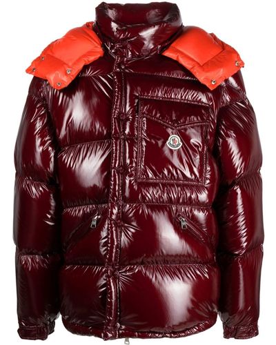 Moncler Detachable-sleeves Puffer Jacket - Red