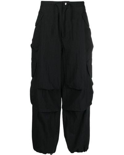 Entire studios Gocar Cotton-blend Cargo Pants - Black