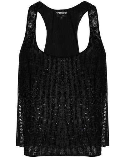 Tom Ford Cropped Top - Zwart