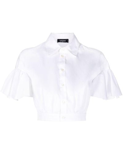DSquared² Hemd mit ausgestellten Ärmeln - Weiß