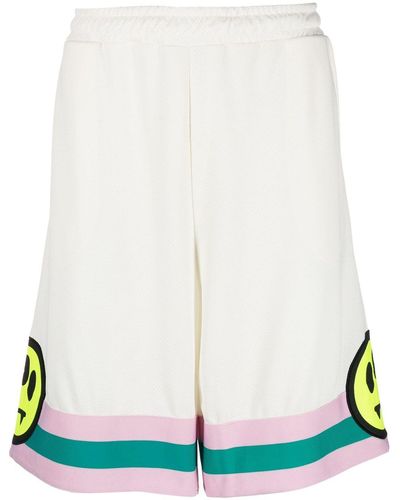 Barrow Smiley-print Bermuda Shorts - White