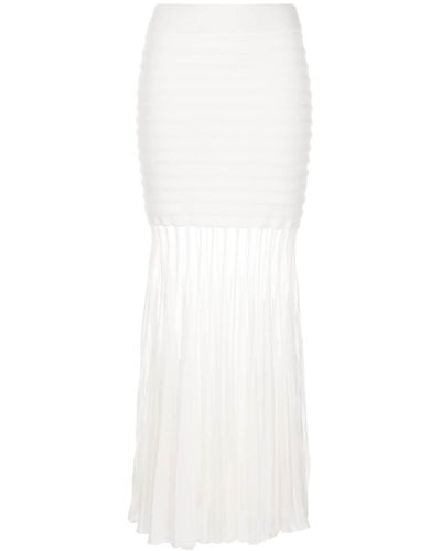 Alexis Franki Paneled Maxi Skirt - White