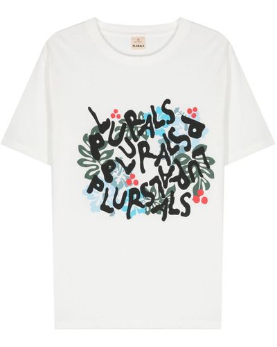 Peuterey T-Shirt mit Tofino-Print - Weiß