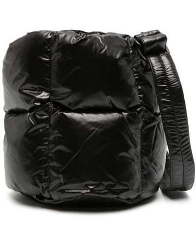 Aspesi Logo-patch Puffer Crossbody Bag - Black
