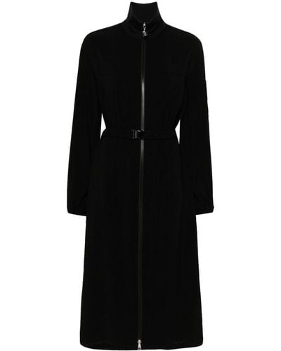Moncler Satin Midi Dress - Black