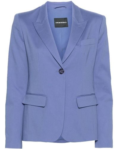 Emporio Armani Single-breasted blazer - Bleu