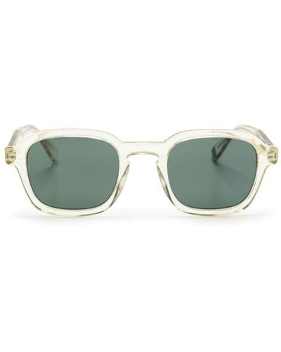 Tommy Hilfiger Logo-engraved Square-frame Sunglasses - Green