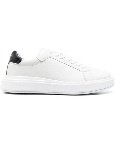 Calvin Klein Low-top Leather Sneakers - White
