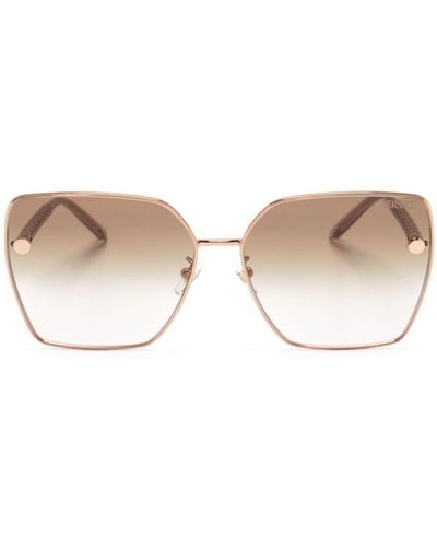 Versace Oversize-frame Sunglasses - Natural