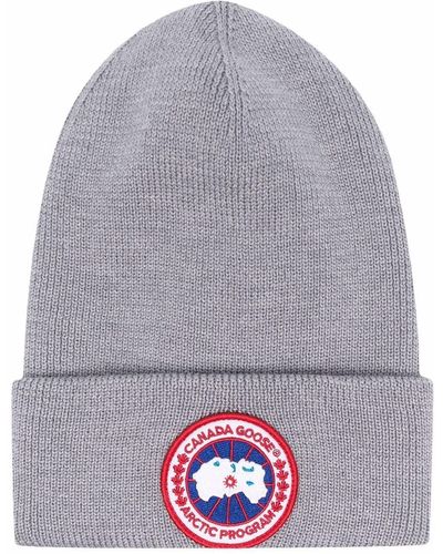 Canada Goose Arctic Disc Ribbed-knit Beanie - Gray