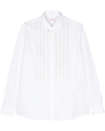 Valentino Garavani Crystal-embellished Shirt - White