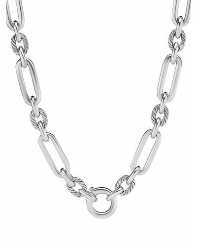 David Yurman Sterling Silver Lexington Chain Necklace - Metallic