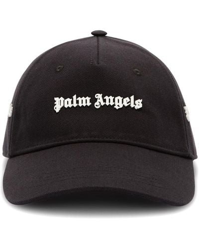 Palm Angels Cappello nero da baseball con logo